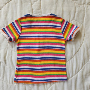 Little Topsys Striped Beaded Applique Top 24M