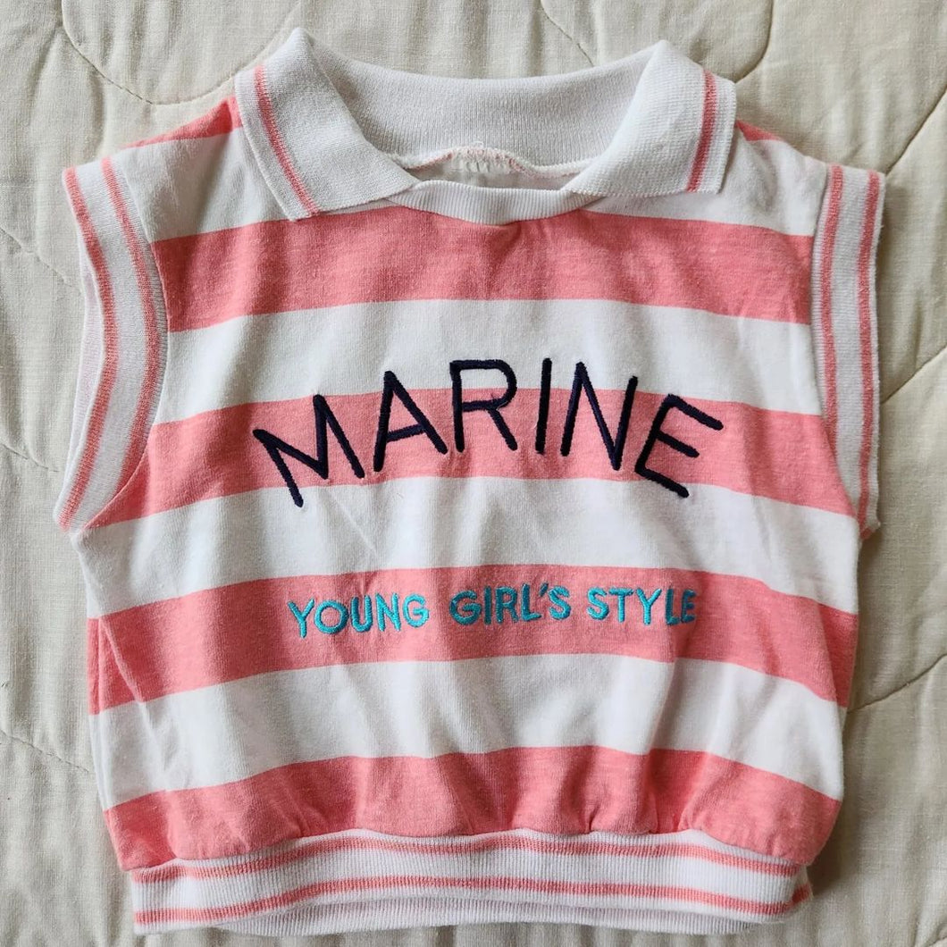 Marine Young Girls Style Crop Top 5/6