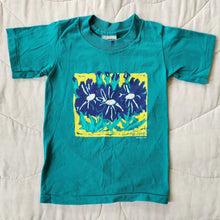 Load image into Gallery viewer, Cape Cod Teal Flower Art T-shirt 4t
