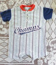 Load image into Gallery viewer, Loonyville Champs Baseball Romper 6M
