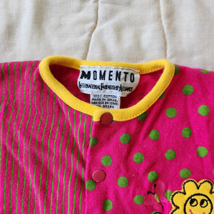 Momento Sunflower Applique Romper 0/3M