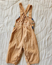 Load image into Gallery viewer, Sears Orange Train Applique Overalls 12/18M
