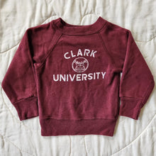 Load image into Gallery viewer, Clark University Maroon Sweatshirt 2t
