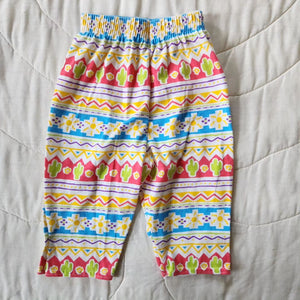 Carter's Pastel Southwest Patterned 3/4 Length Leggings 3t