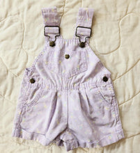 Load image into Gallery viewer, Hush Puppies Lavendar Goose Shortalls 9/12M
