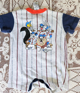 Loonyville Champs Baseball Romper 6M