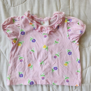 Carter's Pink Floral Top 9/12M