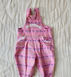 Mine Alone butterfly embroidered patterned overall 6/9m