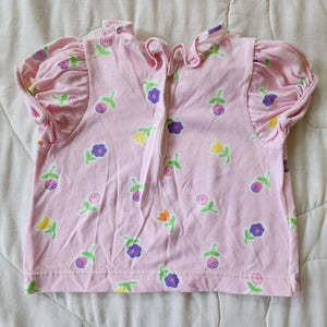 Carter's Pink Floral Top 9/12M