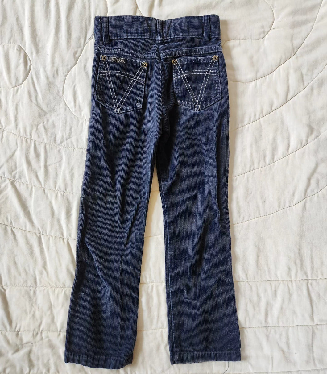 Billy the Kid Dark Navy Corduroy Pants 7 Slim