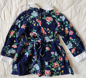 Youngland Oriental Floral Chamois Mini Dress 2t