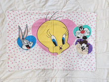 Load image into Gallery viewer, Tweetie Bird and Looney Tunes Friends Standard Pillowcase
