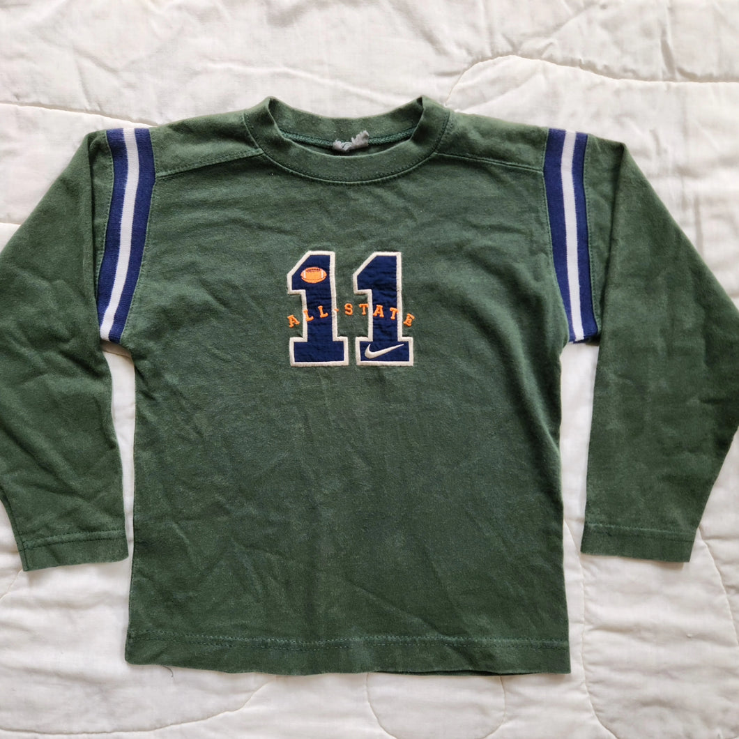 Nike Green All-State Football Long Sleeve T-shirt 6/7