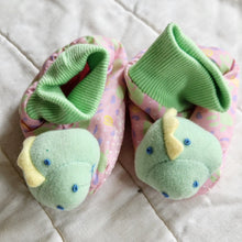 Load image into Gallery viewer, Avon Pastel Dinosaur Booties 3
