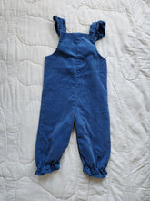 Load image into Gallery viewer, Sears Winnie the Pooh Blue Corduroy Overalls 2t
