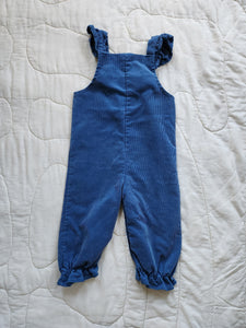 Sears Winnie the Pooh Blue Corduroy Overalls 2t