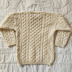 Blarney Mills Wool Aran Sweater 6/7