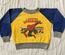 Load image into Gallery viewer, Spiderman raglan sweatshirt trademarked 1981 3/4
