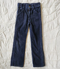 Load image into Gallery viewer, Billy the Kid Dark Navy Corduroy Pants 7 Slim
