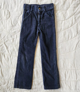 Billy the Kid Dark Navy Corduroy Pants 7 Slim