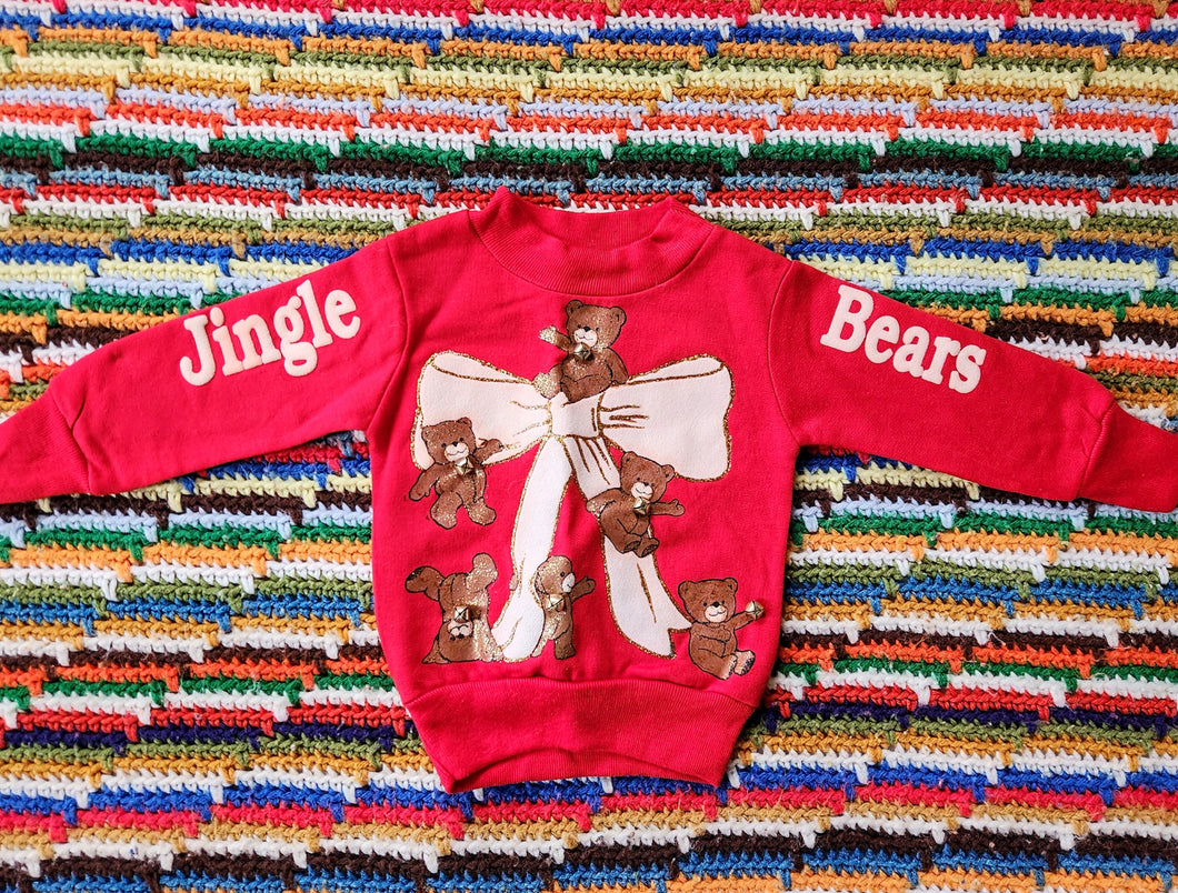 Jingle Bears Bell Sweatshirt 6/9M