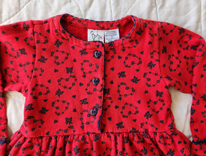 Badge heart Sweater Dress 5T