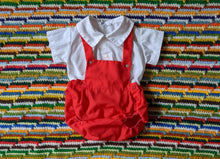 Load image into Gallery viewer, Bryan Red Romper 0-3m
