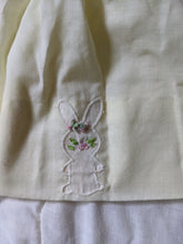 Load image into Gallery viewer, Pemay Bunny Applique Yellow Dress 0-3m
