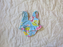 Load image into Gallery viewer, Pastel Abstract Floral Swimsuit 6/9m
