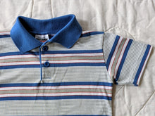 Load image into Gallery viewer, Brittania Blue Striped Polo Shirt 5
