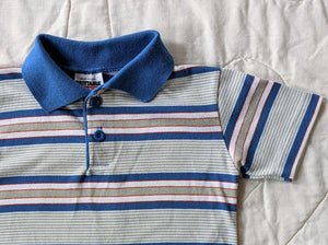 Brittania Blue Striped Polo Shirt 5