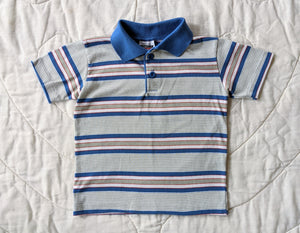 Brittania Blue Striped Polo Shirt 5