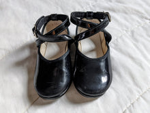 Load image into Gallery viewer, Black Patient Leather Cross Strap Mary Janes 3
