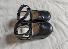 Load image into Gallery viewer, Black Patient Leather Cross Strap Mary Janes 3
