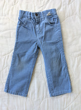 Load image into Gallery viewer, Light Blue Corduroy Pants with Embroidered Pockets 3T
