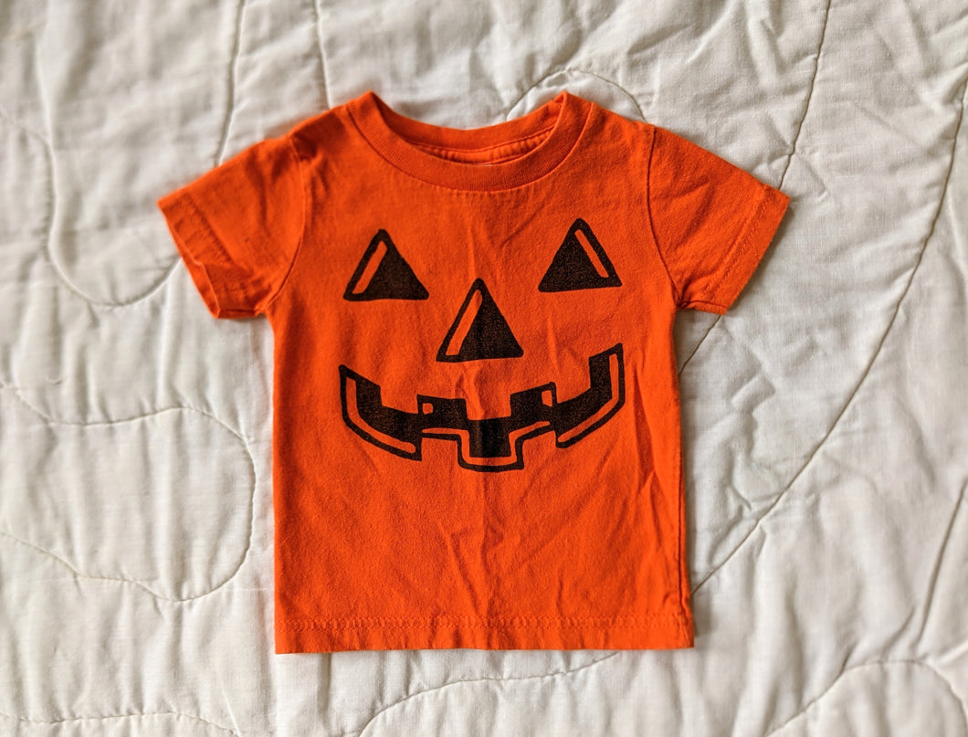 Jack O' Lantern Orange Tshirt 12/18M